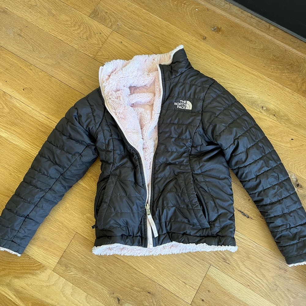 North Face Girls Mossbud Reversible Puffy Coat
